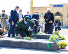 برگزاری مراسم تجدید میثاق با آرمان‌های شهیدان و عطر افشانی مزار مطهر شهدای گمنام پردیس کشاورزی، منابع طبیعی و محیط زیست
