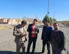 بازدید معاون اداری و مالی، مدیر امر فنی و نظارت برطرح های عمرانی و دبیرشورای HSE دانشگاه از پردیس کشاورزی، منابع طبیعی و محیط زیست