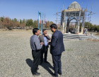 بازدید رئیس دانشگاه به همراه مدیر امور فنی و نظارت بر طرح های عمرانی از پردیس کشاورزی، منابع طبیعی و محیط زیست