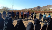 بازدید دانشجویان پردیس کشاورزی از باغات زرشک روستای پیرانج