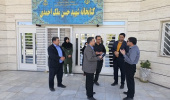 بازدید رئیس دانشگاه به همراه مدیر امور فنی و نظارت بر طرح های عمرانی از پردیس کشاورزی، منابع طبیعی و محیط زیست