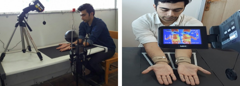 اندازه گیری آزمایشگاهی زمان بازیابی حرارتی دست انسان پس از اعمال تحریک سرمایی