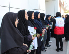 اهدای گل و تبریک روز پرستار توسط سرپرست، کارکنان و دانشجویان دانشکده فنی و مهندسی فردوس به پرستاران بیمارستان شهید چمران