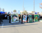 حضور چشمگیر دانشگاهیان دانشکده فنی و مهندسی فردوس در مراسم راهپیمایی محکومیت اقدامات تروریستی عناصر تخریب گر وابسته به استکبار جهانی