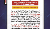 ثبت اعلام انصراف از خوابگاه ها در نیمسال دوم سال تحصیلی 1405-1404