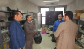 بازدید معاون اداری و مالی، مدیر امر فنی و نظارت برطرح های عمرانی و دبیرشورای HSE دانشگاه از پردیس کشاورزی، منابع طبیعی و محیط زیست