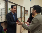دیدار مدیر کل فرهنگ و ارشاد اسلامی شهرستان بیرجند با کارکنان کتابخانه مرکزی و مرکز نشر دانشگاه بیرجند