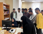 بازدید دانشجویان پردیس شهید باهنر دانشگاه فرهنگیان خراسان جنوبی از کتابخانه مرکزی و مرکز نشر