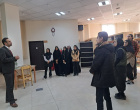 بازدید دانشجویان رشته هنر اسلامی  از کتابخانه مرکزی و مرکز نشر