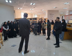 بازدید دانشجویان رشته هنر اسلامی  از کتابخانه مرکزی و مرکز نشر
