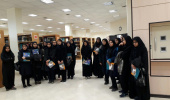 دانش آموزان دبیرستان دخترانه نمونه از کتابخانه مرکزی و مرکز اطلاع رسانی بازدید کردند.