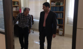 بازدید ریاست دانشگاه از کتابخانه مرکزی و مرکز اطلاع رسانی