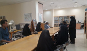 بازدید دانش‌آموزان بورسیه تحصیلی گروه جهادی میثاق جوانان از کتابخانه مرکزی و مرکز نشر