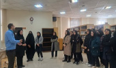 بازدید دانش آموزان دبیرستان نمونه تقوی شهرستان بیرجند  از بخش های مختلف کتابخانه مرکزی و مرکز نشر
