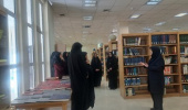 بازدید دانشجویان پردیس امام سجاد (ع) دانشگاه فرهنگیان بیرجند از بخش مرجع و نشریات کتابخانه مرکزی و مرکز نشر