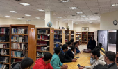 بازدید دانشجویان پردیس شهید باهنر دانشگاه فرهنگیان خراسان جنوبی از کتابخانه مرکزی و مرکز نشر