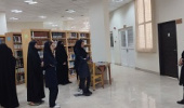بازدید دانش‌آموزان دبیرستان نمونه تقوی از کتابخانه مرکزی و مرکز نشر