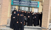 بازدید دانشجویان دختر پردیس امام سجاد (ع) از کتابخانه مرکزی و مرکز نشر