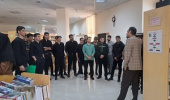 بازدید دانشجویان پسر پردیس شهید باهنر از کتابخانه مرکزی و مرکز نشر