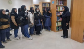 بازدید دانش‌آموزان دبیرستان زرین‌دخت زرین‌قلم از کتابخانه مرکزی و مرکز نشر