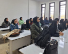 دانش آموزان پایه دوازدهم رشته انسانی دبیرستان نمونه آرمینه مصلی نژاد بیرجند در کلاس درس یکی از اساتید رشته جغرافیا شرکت کردند