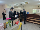 جلسه تکریم و تجلیل از خدمات سرکار خانم تهامی و جناب آقای افضلیان همکاران سابق در اداره تغذیه