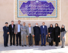 بازدید دکتر خواجه پیری، مؤسس و رئیس مرکز بین المللی میکروفیلم نور، از موزه و مرکز اسناد و مفاخر دانشگاه بیرجند