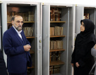 بازدید دکتر خواجه پیری، مؤسس و رئیس مرکز بین المللی میکروفیلم نور، از موزه و مرکز اسناد و مفاخر دانشگاه بیرجند