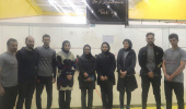 شرکت دبیر انجمن علمی پردیس علوم رفتاری و تعدادی از دانشجویان گروه علوم ورزشی در دوره مربیگری و داوری سطح یک ملی اسکواش