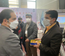 بازدید معاون پژوهشی و مدیرکل دفتر حمایت و پشتیبانی امور پژوهشی و فناوری وزارت علوم  از غرفه دانشگاه در بیست و دومین نمایشگاه دستاوردهای پژوهش، فناوری و فن بازار