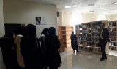 بازدید دانش آموزان هنرستان شاهد سهام خیام از کتابخانه مرکزی و مرکز نشر دانشگاه بیرجند