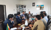 بازدید دکتر جلالیفرد و مدیر عامل شرکت کارن صدر جهان از تجهیزات آزمایشگاه مرکزی دانشگاه بیرجند